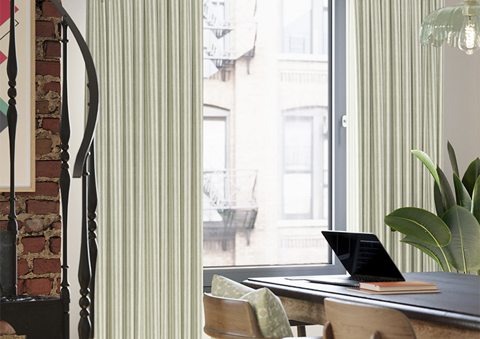 Emily Bond Oscar Stripe, Sage - Made to Measure Curtains - Image 5